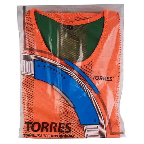 Манишка детская TORRES двухсторонняя, TR11949O/G, р.Jr, тренировочная, полиэстер, оранж-зелен за 1&nbsp;026.80 ₽ в Чите
