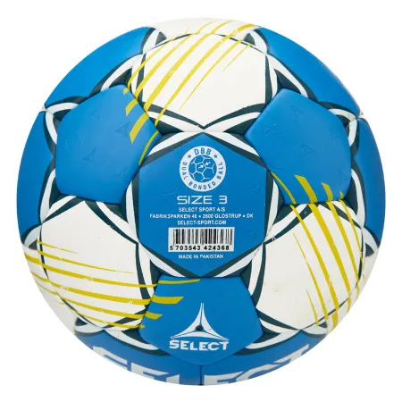 Мяч ганд. SELECT HB FORCE DB V25, 1622858205, Senior (р.3), EHF Appr,ПУ, гибр.сш., сине-белый за 8&nbsp;438.80 ₽ купить в Чите