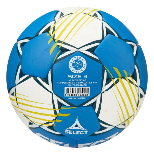 Мяч ганд. SELECT HB FORCE DB V25, 1622858205, Senior (р.3), EHF Appr,ПУ, гибр.сш., сине-белый за 8&nbsp;438.80 ₽ в Чите