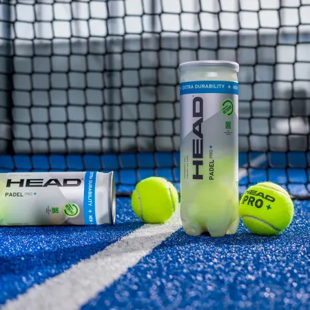 Мяч для падела HEAD Padel Pro+, 540203, уп.3 шт, FIP Approved, войлок,нат.резина,желтый за 933.30 ₽ купить в Чите