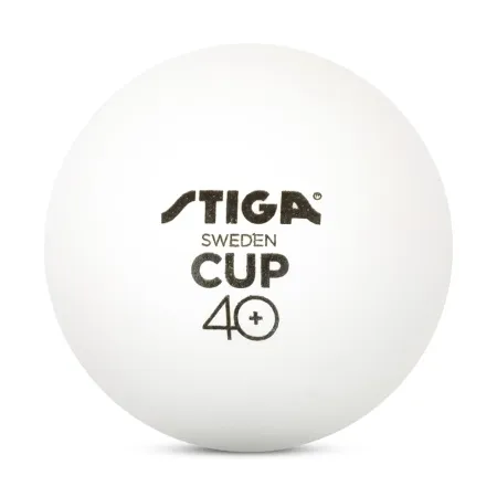 Мяч для наст. тенниса Stiga Cup ABS, 1110-2510-12, диам.40+мм, пластик, упак. 12 шт, белый за 1&nbsp;774.80 ₽ купить в Чите