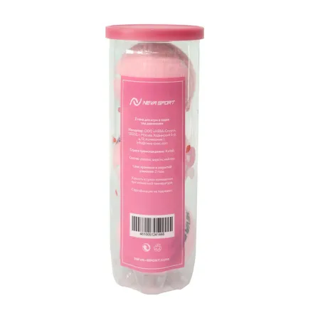 Мяч для падела NS Sakura, UAA2, уп.3 шт, сукно, нат.резина, розовый за 824.50 ₽ купить в Чите
