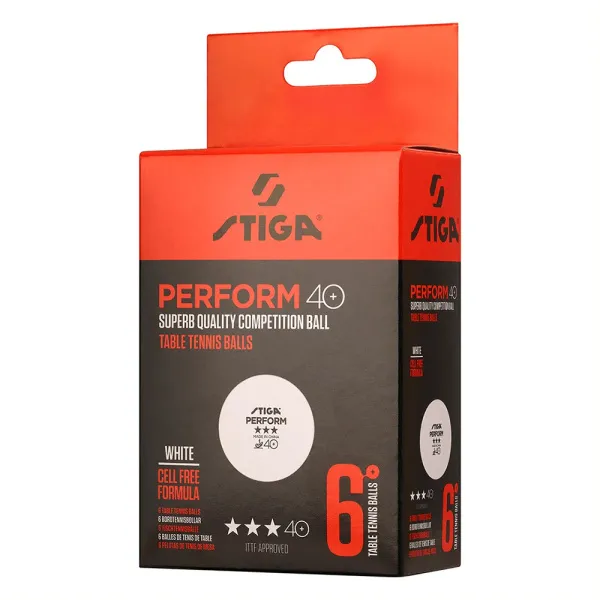 Мяч для наст. тенниса Stiga Perform 3***, 40+, 1113-2110-06, пластик, ITTF Appr., уп.6 шт, бел за 2&nbsp;121.60 ₽ в Чите