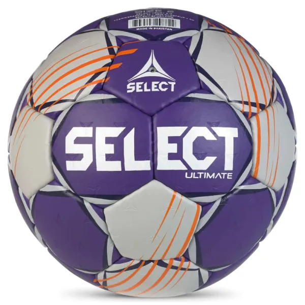 Мяч ганд. SELECT Ultimate Official EHF V24, 1612858999, Senior(р.3), EHF Appr, ПУ, руч.сш, фиол-сер за 15&nbsp;504 ₽ в Чите