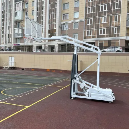Баскетбольная стойка мобильная складная на пружинах вынос 2,25 м c противовесом ZAVODSPORTA за 530&nbsp;660 ₽ купить в Чите