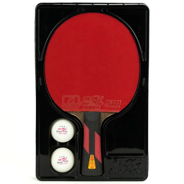 Ракетка для н/т DOUBLE FISH 7A+C, для професс.,ITTF Appr.,накл.2,1мм,+ 2 мяча V40+мм ITTF Appr за 3&nbsp;559.80 ₽ в Чите