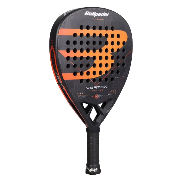 Ракетка для падела BULLPADEL Vertex Advance, 494414, для проф. и любителей, карбон, черно-оранжевый за 21&nbsp;559.40 ₽ в Чите